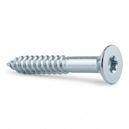 200 Vis De Construction À Tête Fraisée Cs 40050 - 4X50 mm T20 Zingué Blanc - D-Work