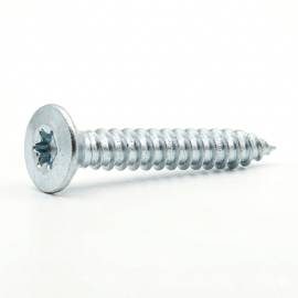 200 Vis De Construction À Tête Fraisée Cs 05040 - 5X40 mm T25 Zingué Blanc - D-Work
