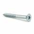 200 Vis De Construction À Tête Fraisée Cs 06080 - 6X80 mm T30 Zingué Blanc - D-Work
