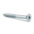 50 Vis De Construction À Tête Fraisée Cs 08140 - 8X140 mm T40 Zingué Blanc - D-Work