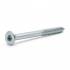 50 Vis De Construction À Tête Fraisée Cs 10180 - 10X180 mm T40 Zingué Blanc - D-Work