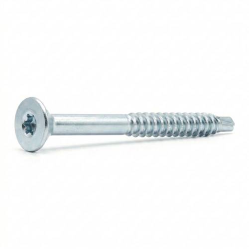 50 Vis De Construction À Tête Fraisée Cs 10200 - 10X200 mm T40 Zingué Blanc - D-Work