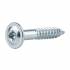 200 Vis de Construction Tête Large 5x45 mm T25 - Zingué Blanc - D-Work