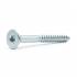 150 Vis De Construction À Tête Large Ct 05090 - 5X90 mm T25 Zingué Blanc - D-Work