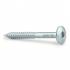 100 Vis De Construction À Tête Large Ct 06040 - 6X40 mm T30 Zingué Blanc - D-Work