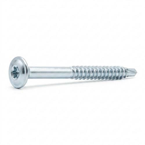 100 Vis De Construction À Tête Large Ct 06160 - 6X160 mm T30 Zingué Blanc - D-Work