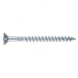 100 Vis De Construction À Tête Large Ct 08060 - 8X60 mm T40 Zingué Blanc - D-Work