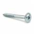 50 Vis De Construction À Tête Large Ct 08090 - 8X90 mm T40 Zingué Blanc - D-Work