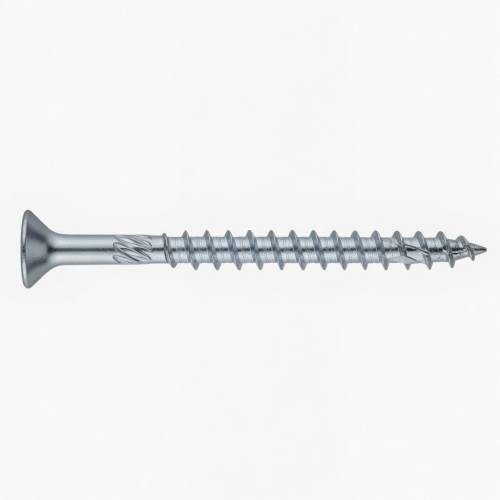 50 Vis de Construction Tête Large 8x280 mm T40 - Zingué Blanc - D-Work
