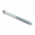 25 Vis de Construction Tête Large 10x380 mm - Zingué Blanc T40 - D-Work