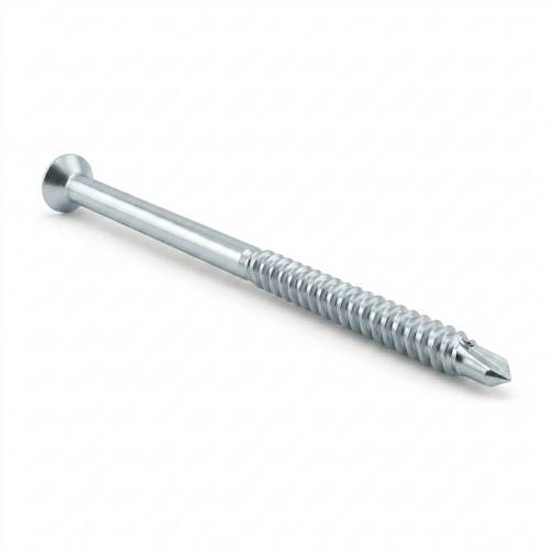 25 Vis De Construction À Tête Large Ct 10380 - 10X380 mm T40 Zingué Blanc - D-Work