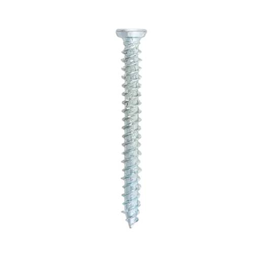 100 Vis à Tête Fraisée 7,5x72 mm - Fixation Cadre - Acier Zingué - D-Work
