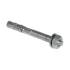 5 Boulons d’Ancrage PBK 90x10 mm - Acier Zingué - Fixation Fiable - D-Work