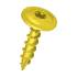 10 Vis de Jardin Zinguées Jaune 8x50 mm - Lot de 8 Pièces - D-Work