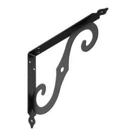 10 Équerres D'Étagère C Wfr 250 - 250X200X2.5 mm Noir - D-Work
