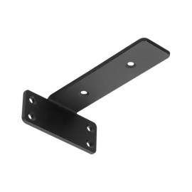 10 Équerres d’Étagère C 150x100x40x5 mm - Acier Noir - Fixation Solide - D-Work