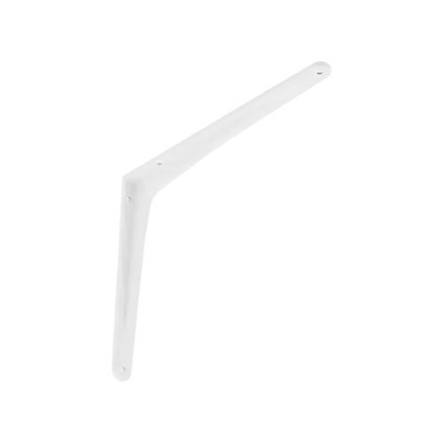 10 Équerres d’Étagère Aluminium 290x240 mm - Blanc - Robustes et Légères - D-Work