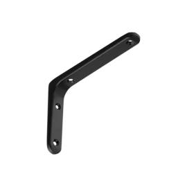 10 Équerres d’Étagère C 150x100 mm - Noir - Fixation Solide - D-Work