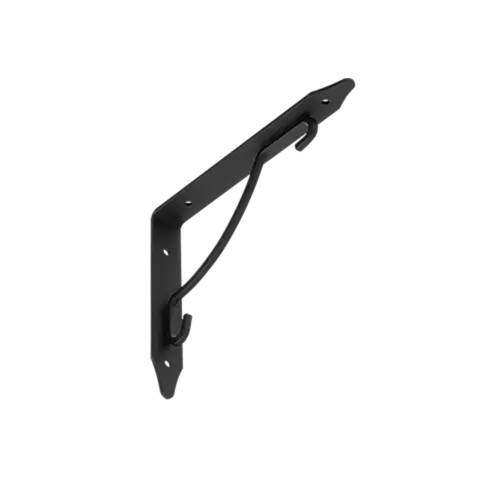 10 Équerres D'Étagère C Wfk 190 - 190X140X25X3 mm Noir - D-Work