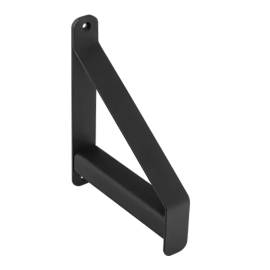 4 Équerres d’Étagère C 158,2x200x30 mm - Acier Noir - Fixation Solide - D-Work