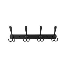 2 Crochets Muraux Pour Vêtements C 410x37 mm - Acier - Fixation Murale Pratique - D-Work