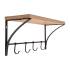 Crochets Muraux Pour Vêtements 600x170x230 mm - Acier - Fixation Murale Pratique - D-Work
