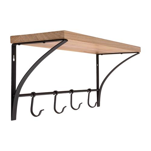 Crochets Muraux Pour Vêtements 600x170x230 mm - Acier - Fixation Murale Pratique - D-Work