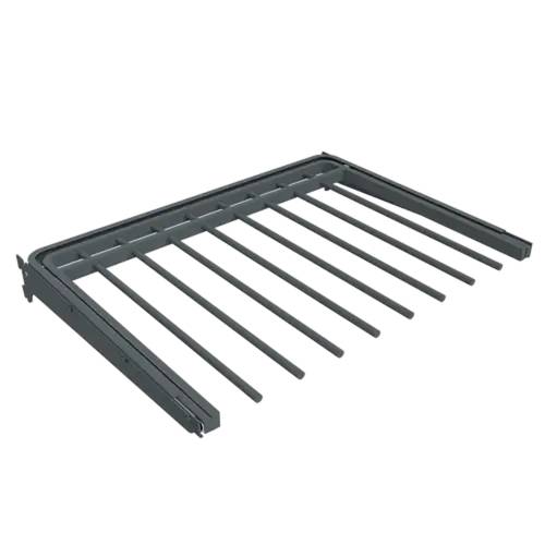 2 Porte-Pantalons Intégri Anthracite 570x435x25 mm - Pratique et Robuste - D-Work