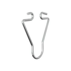10 Supports Simples Pour Barre De Penderie 110x74 mm - Zinc Argenté - Fixation Robuste - D-Work