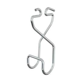 10 Supports Doubles Pour Barre De Penderie Integri Zinc Argenté Arwg - 110X74 mm - D-Work