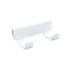 10 Supports Latéraux Pour Console 110x37,3x45 mm - Blanc - Fixation Fiable - D-Work