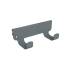 10 Supports Latéraux Pour Console 110x37,3x45 mm - Anthracite - Fixation Robuste - D-Work