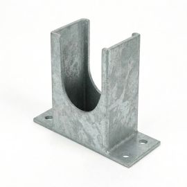 6 Pieds de Poteau en U Classiques 91x120x60x4 mm - Galvanisé à Chaud HDG - D-Work