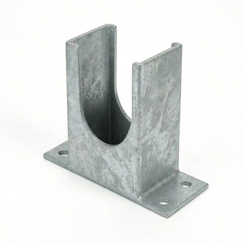 6 Pieds De Poteau En U Classiques Ps 80 - 81X120X60X4 mm Galvanisé À Chaud (Hdg) - D-Work