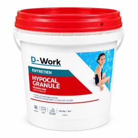 Hypocal Granulé pour Piscine 5 kg - Traitement Chlore et pH - Eau Claire et Saine - D-Work