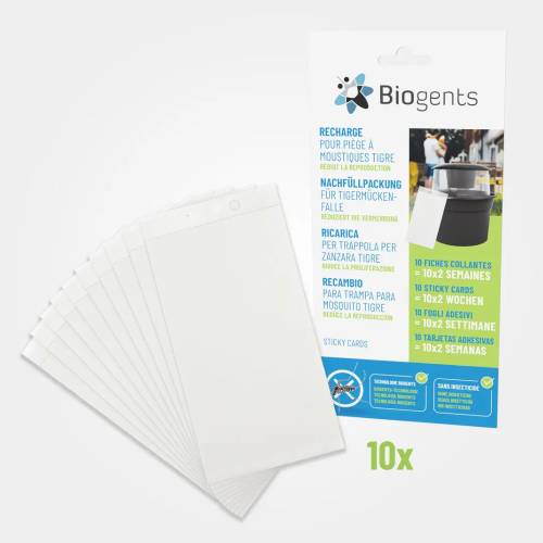 Lot de 10 de Sticky Cards Pièges Collants Réfléchissants BG-CAT - Surveillance et Capture Efficace - BIOGENTS