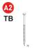 2200 Pointes 34° 28 x 70 Anelées – Inox TB, Norme 34° – Fixation Sécurisée et Durable - ALSAFIX
