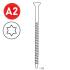 2 000 Vis Inox Torx (Tx) 16° (Scrail) - 28/32x75 mm - D-Work