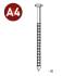 Pointe Annelée INOX A4 en Vrac Tête Bombée 25/27 x 30 mm – 5 kg – Résistante et Durable - ALSAFIX