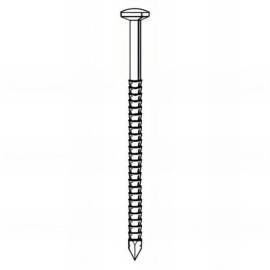Pointe Annelée INOX A4 en Vrac Tête Bombée 25/27 x 35 mm – 5 kg – Résistante et Durable - ALSAFIX