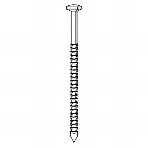 Pointe Annelée INOX A4 en Vrac Tête Bombée 25/27 x 60 mm – 5 kg – Résistante et Durable - ALSAFIX