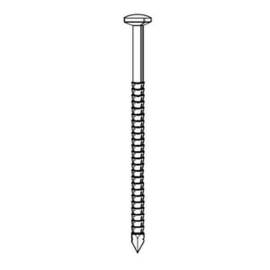 Pointe Annelée INOX A4 35/38 x 90 mm – Tête Bombée, 5 kg – Résistante et Durable - ALSAFIX