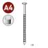 Pointe en Vrac Tête Extra Large (TEL) Annelée - Inox A4 - 2.8/3.1x30 mm - 5 kg - D-Work