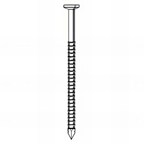 Pointe Annelée en Vrac Tête Plate (Tp) Inox A4 - 28/31x40 mm - 5 kg - D-Work
