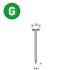 10 000 Pointes en T Galvanisées en Bande D. 2,2/7 x L. 38 mm – T-38, Norme 6T-382 – Fixation Sécurisée et Durable - ALSAFIX