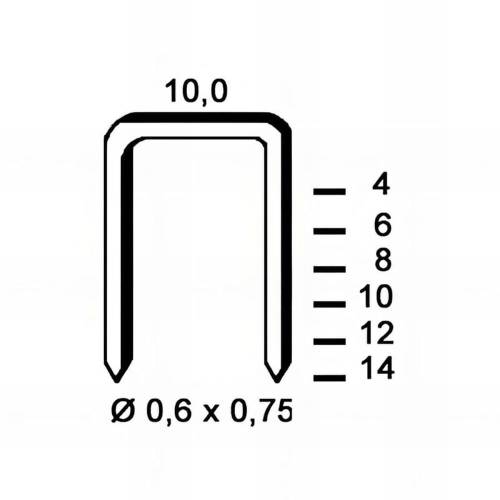 10 000 Agrafes V-14 INOX – 9 x 14 mm, D. 0,6 x 0,75 mm – Acier Inoxydable, Résistantes à la Corrosion – ALSAFIX - ALSAFIX