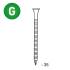 Pointe d'Ancrage Électro-Galvanisée 4,0 x 35 mm – 1 kg – Fixation Sécurisée et Durable - ALSAFIX