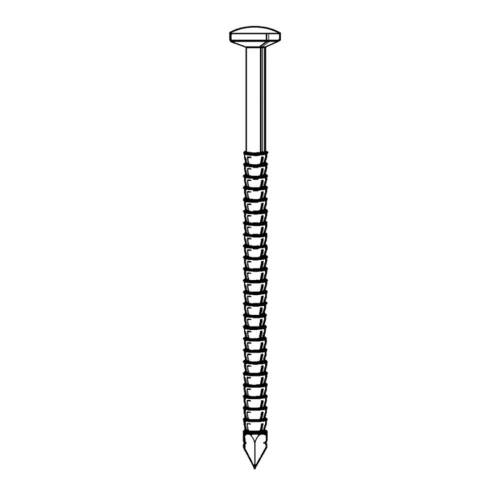 Coil de 10 Pointes Annelées INOX Tête Bombée 45 mm – D. 2,1/2,3 – Résistantes et Durables - ALSAFIX