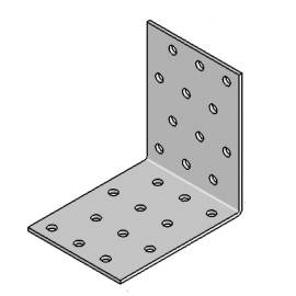 Équerre Perforée 60 x 60 x 40 mm – Acier, Épaisseur 2 mm – Fixation Solide et Durable - ALSAFIX