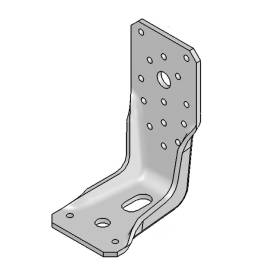 Équerre Perforée 100 x 100 x 60 mm – Acier, Épaisseur 2 mm – Fixation Solide et Durable - ALSAFIX
